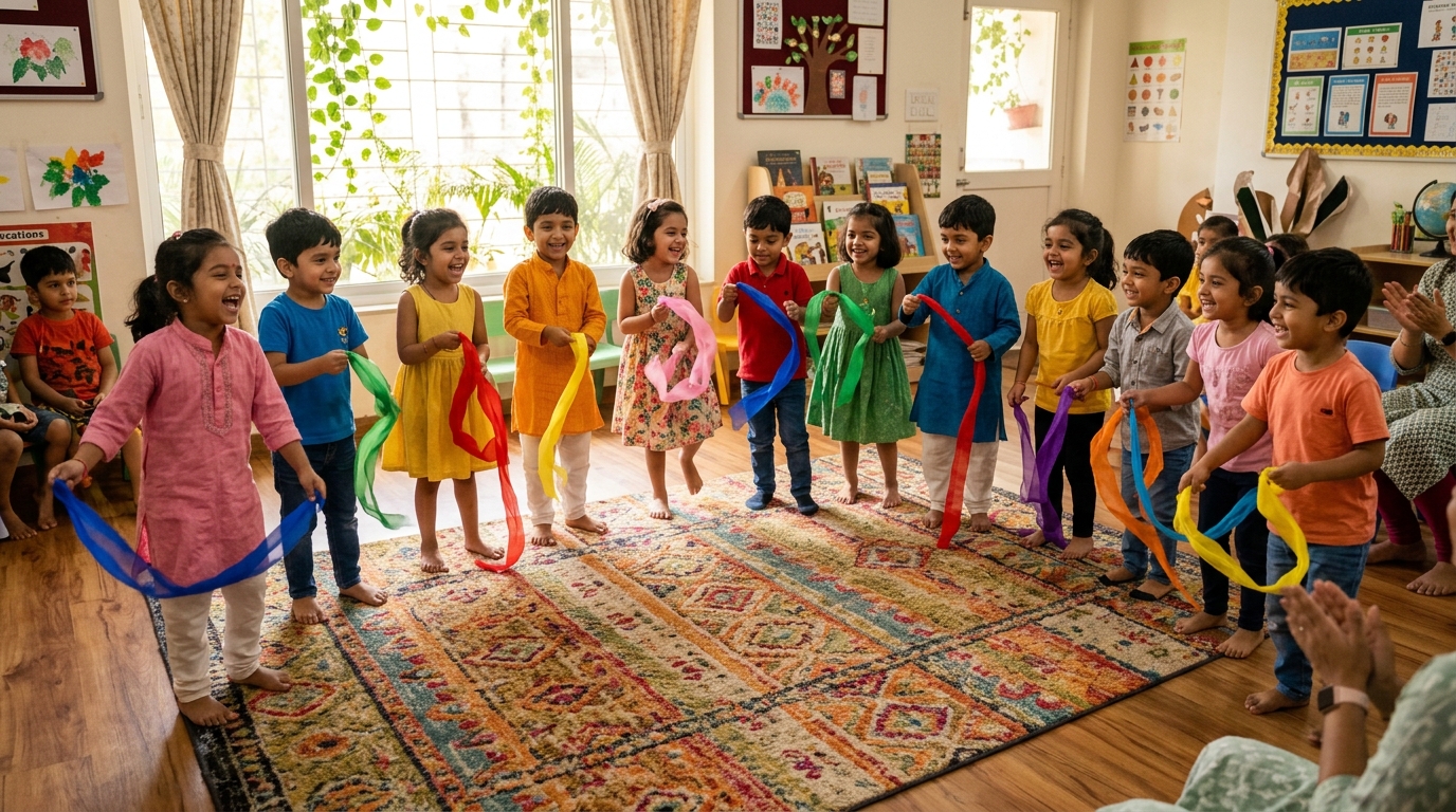 Rhythm, music and creative body movement sessions at BambiBoo